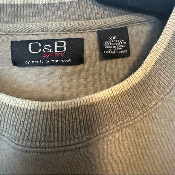 Vintage C&B sport by Croft & barrow oversized embroidered camping crewneck - Picture 4 of 5